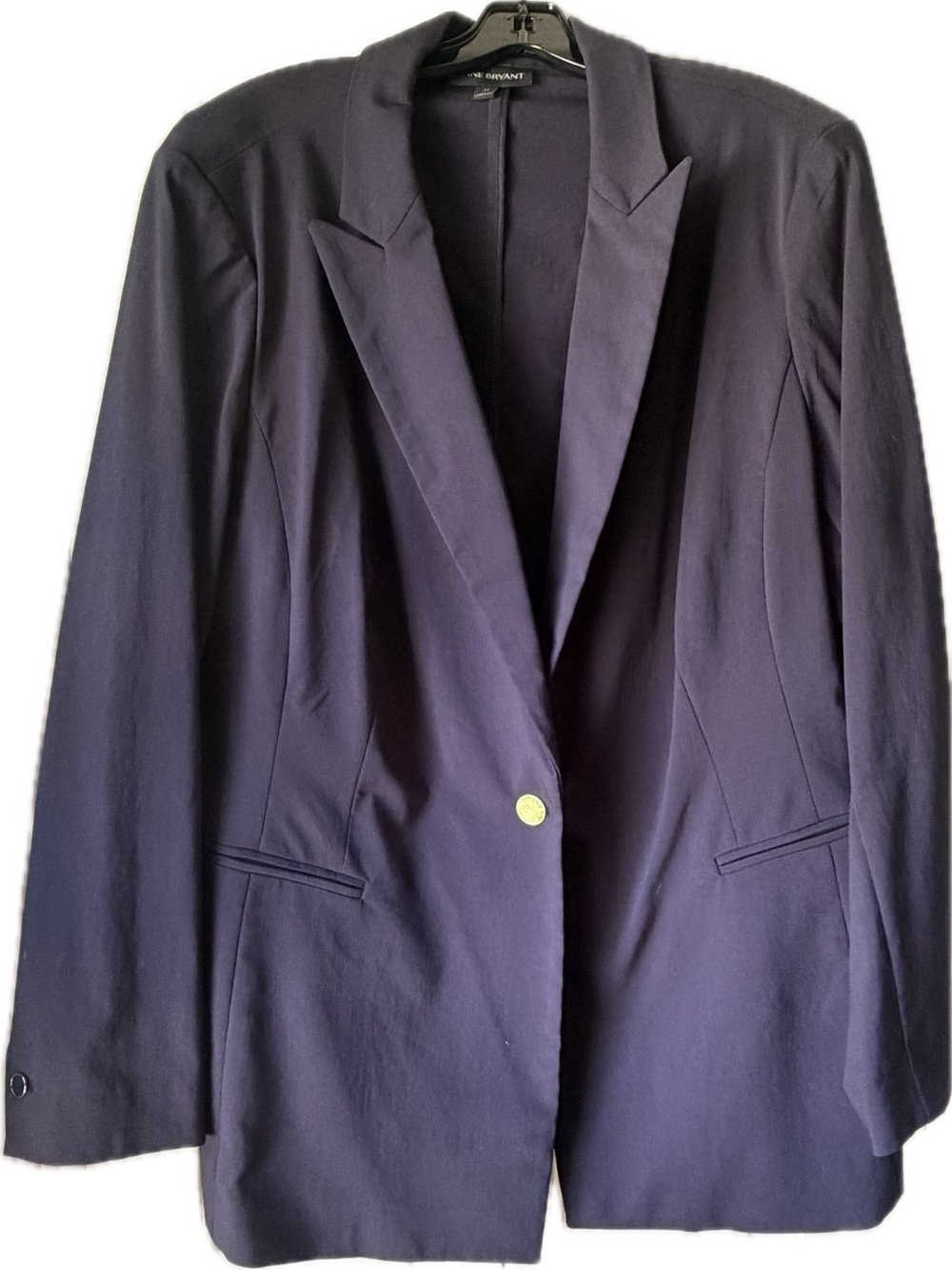 Lane Bryant “The Bryant” Blazer in Navy Blue w/ Single Button Closure size 22